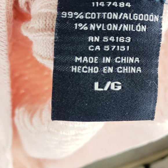 TOMMY HILFIGER Pink Knit V-Neck Pullover Sweater - Picture 5 of 7